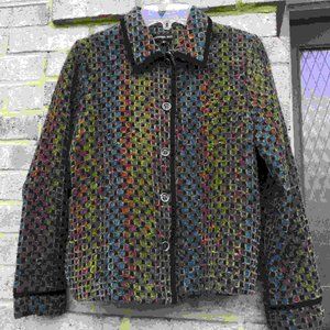 Cynthia Max Multi-Color Checker Jacket
